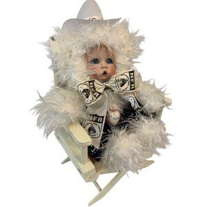 Rare NFR Las Vegas National Finals Rodeo 96 Limited Ed 13" Porcelain Doll 9021